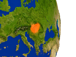 Image showing Hungary on Earth