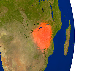 Image showing Zimbabwe on Earth