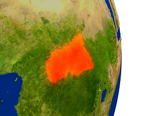 Image showing Central Africa on Earth
