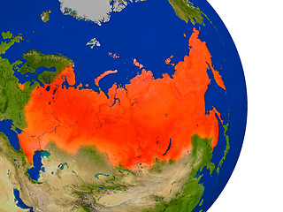 Image showing Russia on Earth