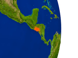 Image showing El Salvador on Earth