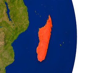 Image showing Madagascar on Earth
