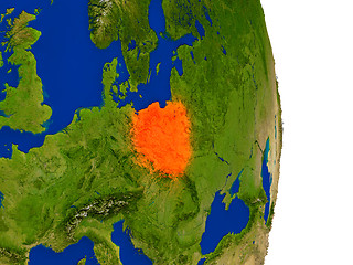 Image showing Poland on Earth