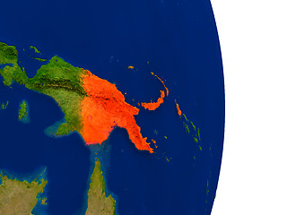 Image showing Papua New Guinea on Earth