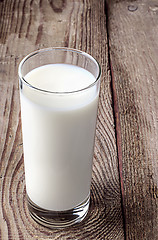 Image showing The glass of milk