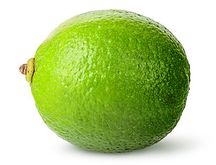 Image showing One whole ripe lime