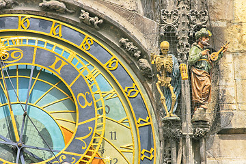 Image showing detail of old prague clock