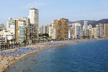 Image showing Levante beach in Benidorm