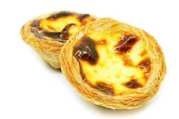Image showing Typical Portuguese custard pies