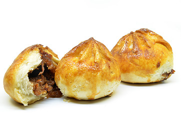 Image showing Crispy BBQ roasted chicken buns