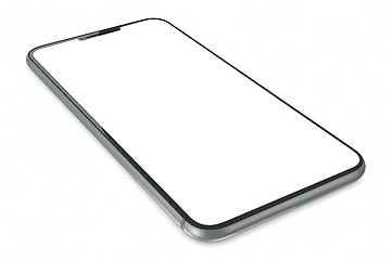 Image showing Space Gray smartphone with blank screen