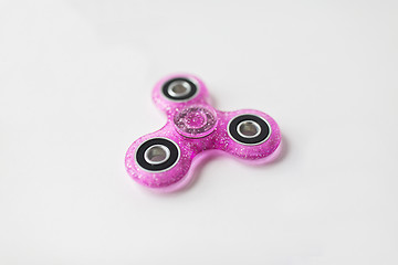 Image showing pink glittered fidget spinner