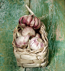 Image showing Fresh Pink Garlic