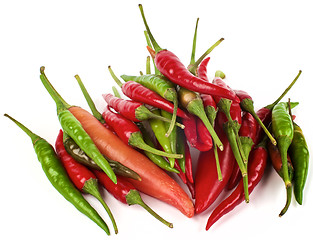 Image showing Stack of Chili Peppers