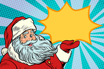 Image showing Santa Claus promotinal copy space