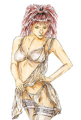 Image showing Woman in sensual underwear