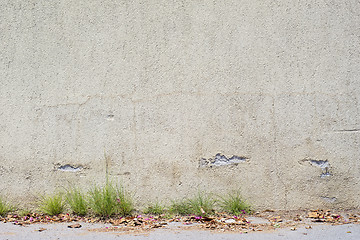 Image showing abandoned grunge cracked stucco wall