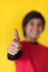 Image showing Portrait of a happy young boy