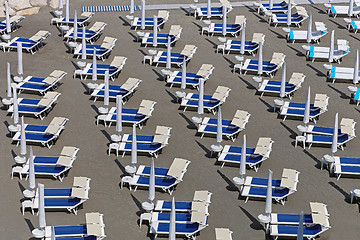 Image showing Deck chairs