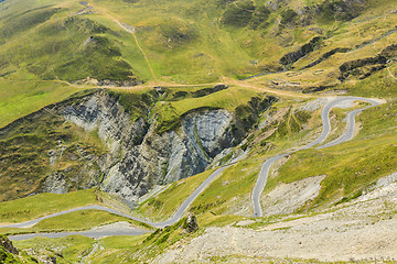 Image showing Winding Road in Pyrenees Mountains