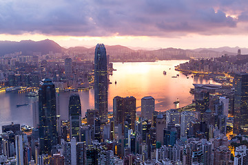 Image showing Hong Kong sunrise