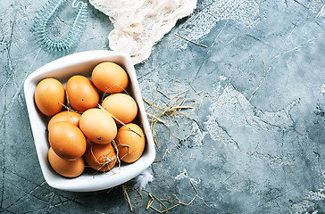 Image showing raw eggs