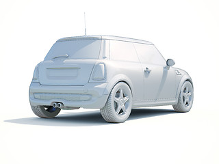 Image showing 3d Car White Blank Template