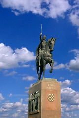 Image showing Monument of the Croatian King Tomislav in Zagreb, Croatia