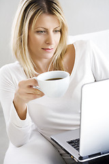 Image showing coffee and laptop