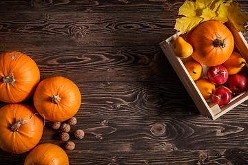 Image showing Autumn fruits and vegetables