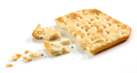 Image showing pieces and crumbs of cracker