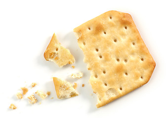 Image showing pieces and crumbs of cracker