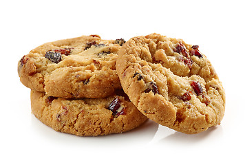 Image showing cookies with dried fruit