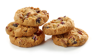 Image showing cookies with dried fruit