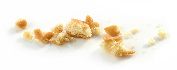 Image showing Cookie crumbs macro