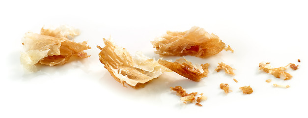 Image showing Croissant crumbs macro 