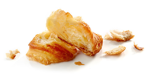 Image showing Croissant pieces and crumbs 