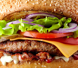 Image showing fresh tasty burger 