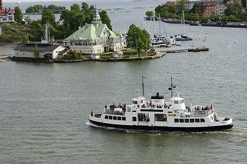 Image showing HELSINKI, FINLAND – JUNE 14, 2017: pleasure boat in the harbor