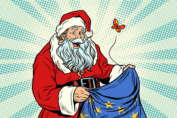 Image showing Joyful Santa Claus without gifts