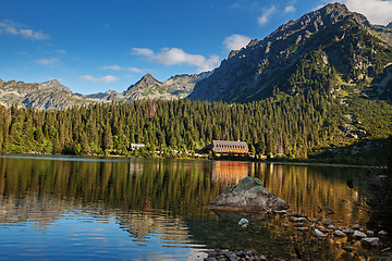 Image showing Panorama of Popradske pleso lake valley in Tatra Mountains, Slovakia, Europe