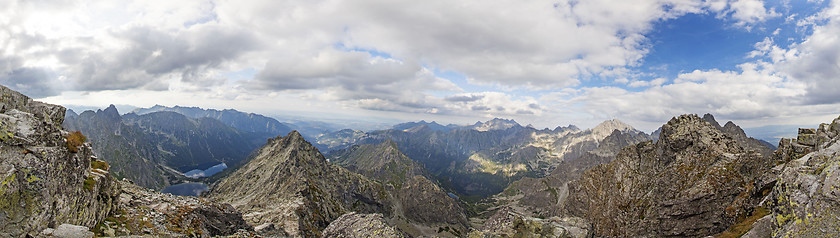 Image showing Panoramic view on high Tatra Mountains, Slovakia, Europe