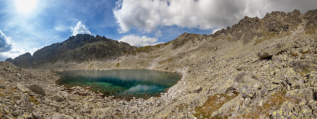 Image showing Photo of Velke Zabie pleso lake in High Tatra Mountains, Slovakia, Europe