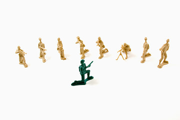 Image showing Stubborn Concept - Plastic Army Men
