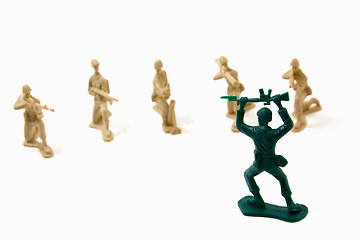 Image showing Surrender Concept - Army Men