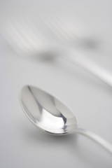 Image showing silver spoon detail