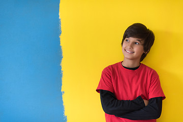 Image showing Portrait of a happy young boy