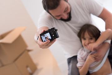 Image showing selfie father and son