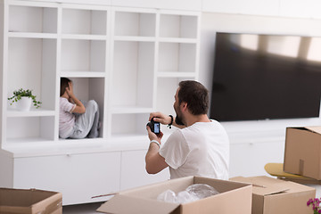 Image showing Photoshooting with kid model