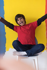 Image showing Portrait of a happy young boy